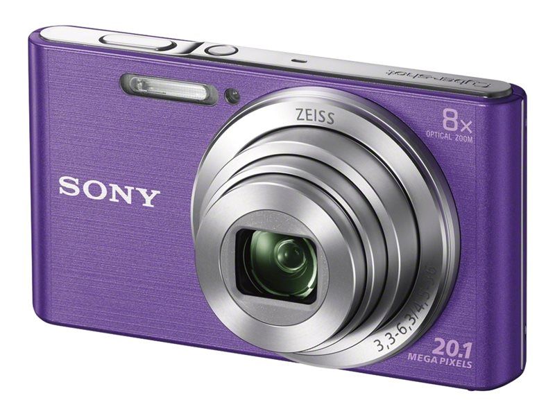 Sony Cyber-shot DSC-W830 Digital Camera - Compact - 20.1MP - 720p - 8x Optical Zoom - Purple