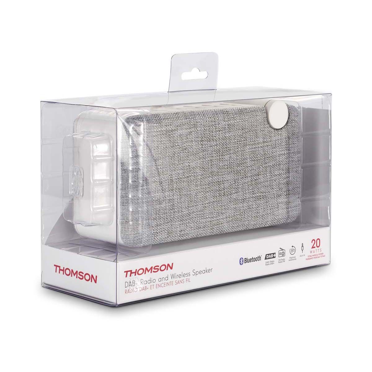 Radio y altavoz inalámbrico Thomson DAB05 Blanco