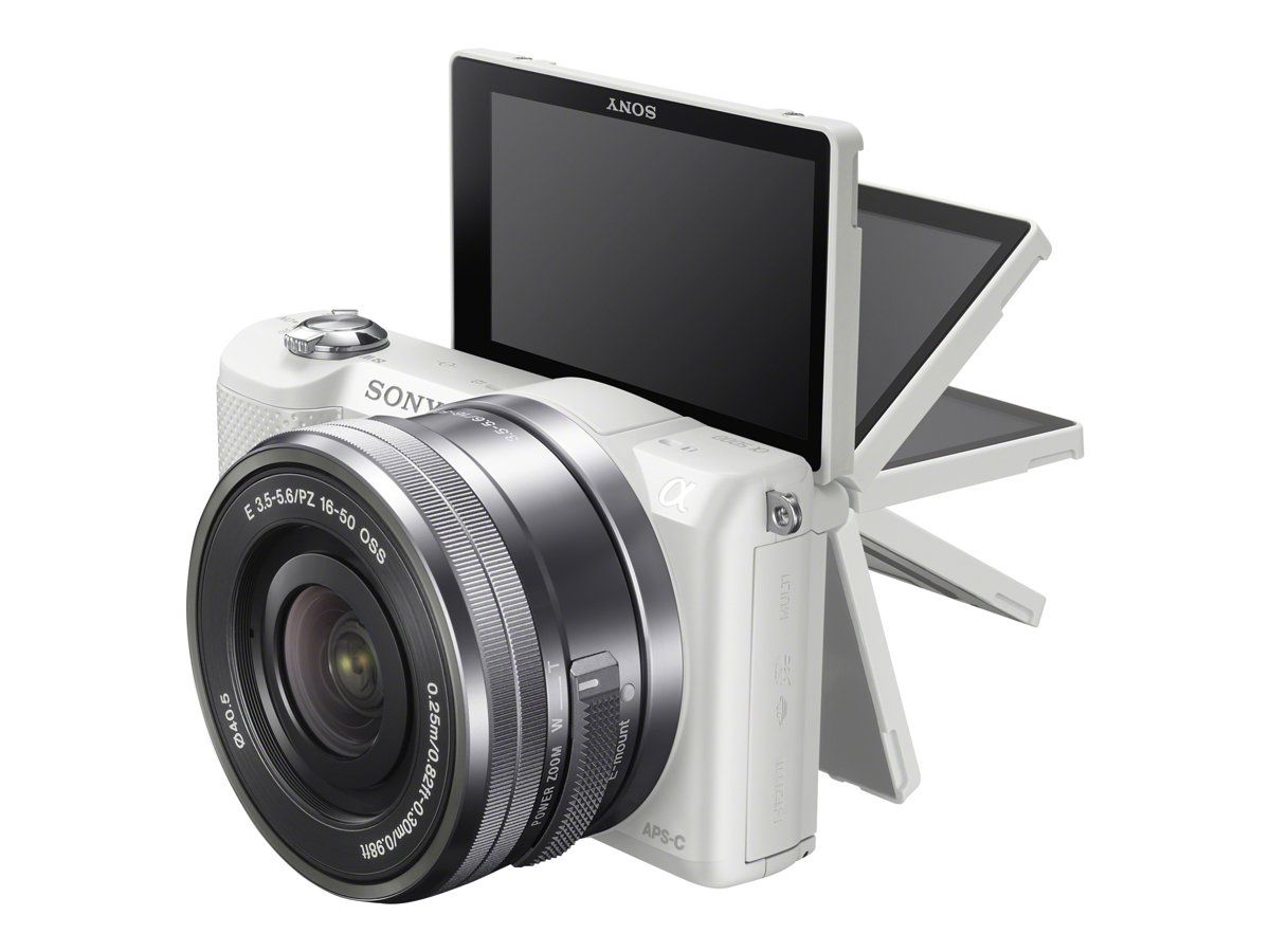 Sony a5000 - Digital Camera - Mirrorless - 20.1 MP - APS-C Sensor - 3x Optical Zoom Lens 16-50mm - Wi-Fi, NFC - White