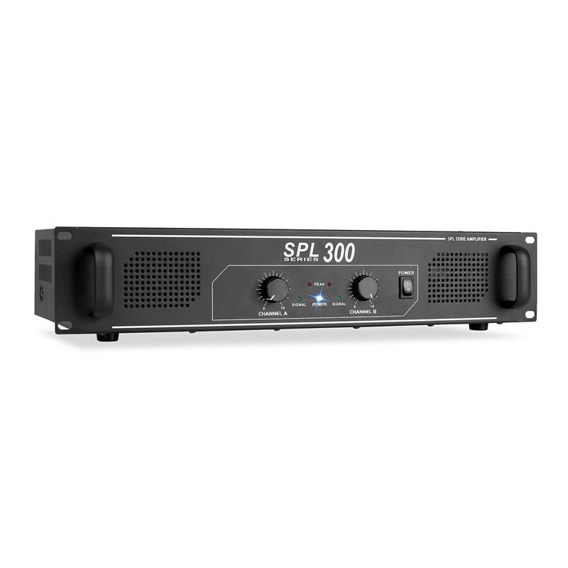 Skytec SPL 300 LED DJ Audio Amplifier 300W