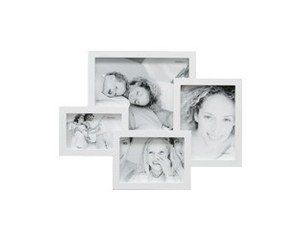 Deknudt White Wood Gallery Wall Mount - 4 Photos, 20x25 Max
