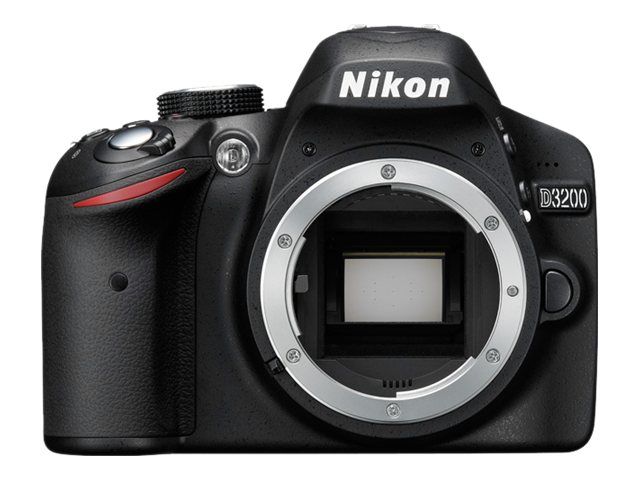 Nikon D3200 24.2MP DSLR Camera - 3x Optical Zoom AF-S DX 18-55mm Lens - Black