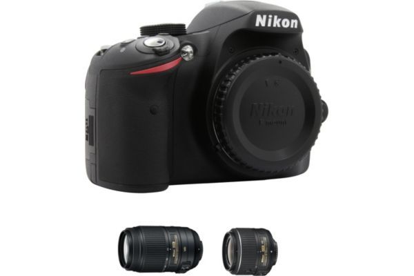 Nikon D3200 Kit with AF-S DX 18-55 VR II and 55-300 VR Lenses (Black)