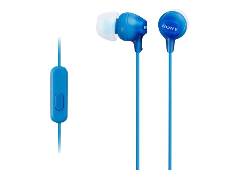 Sony MDR-EX15AP - EX Series In-Ear Headphones with Microphone - Blue