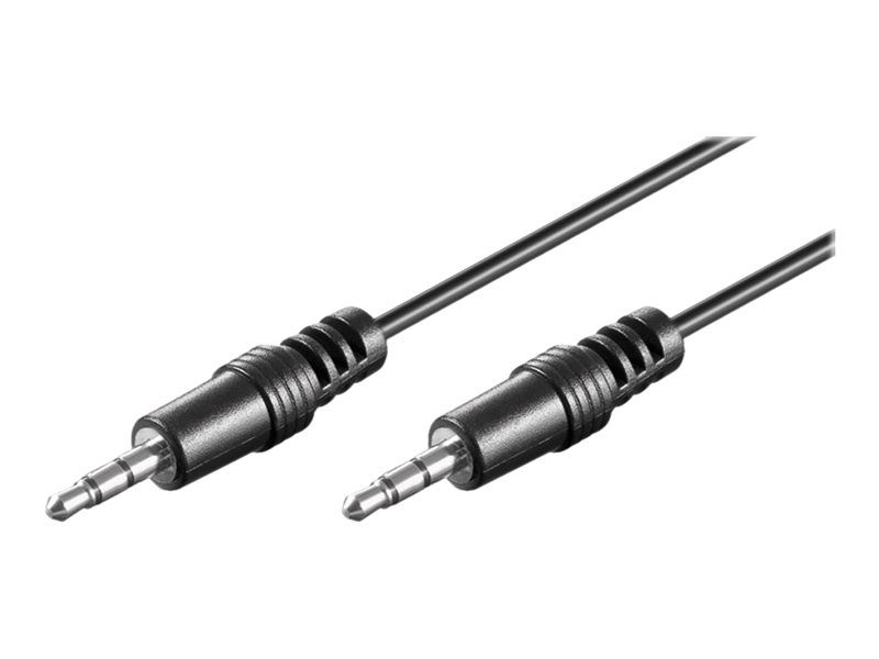 Wentronic Audio Cable - 3.5mm Stereo Male to Male - 2.5m - Black
