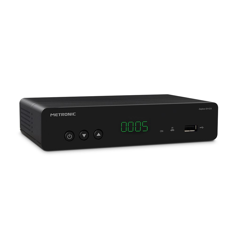 Metronic Zapbox EH-D2 - High-Definition TNT Decoder with Dual USB Tuner