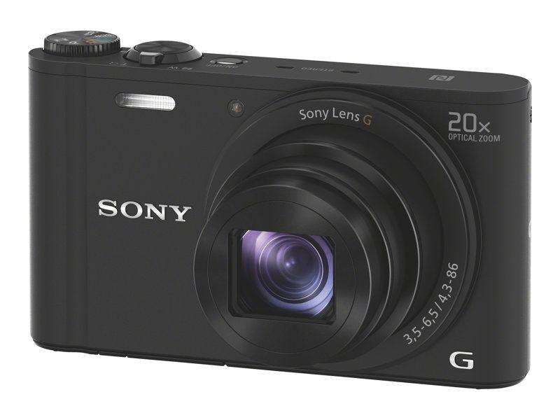 Sony Cyber-shot DSC-WX350 - Digital Camera - Compact - 18.2 MP - 20x Optical Zoom - Wi-Fi, NFC - Black