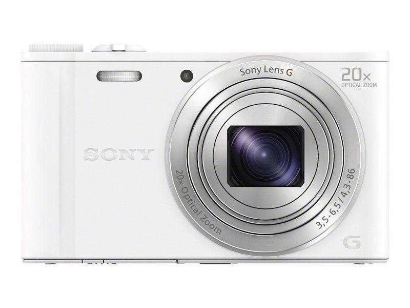 Sony Cyber-shot DSC-WX350 18.2MP Compact Digital Camera with 20x Optical Zoom, Wi-Fi, NFC - White