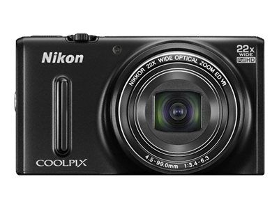 Nikon Coolpix S9600 16MP Compact Camera Black