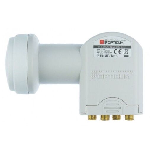 Opticum LNB Quattro 0,1dB Haute qualité Full HD 3D 4K