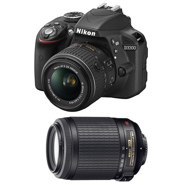 Nikon D3300 Digital Camera - 24.2MP DSLR - Black