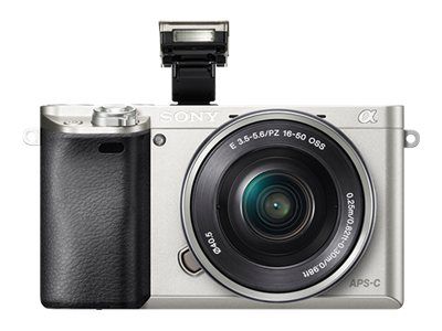 Sony a6000 - Digital Camera - Mirrorless - 24.3MP - APS-C - 3x Optical Zoom Lens 16-50mm - Wi-Fi, NFC - Silver