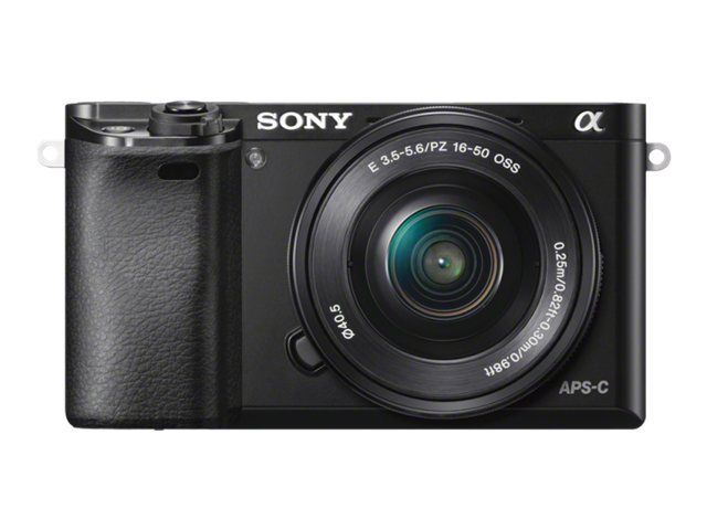 Sony a6000 ILCE-6000Y - Digital Camera - Mirrorless - 24.3 MP - APS-C - 3x Zoom Lens 16-50mm and 55-210mm - Wi-Fi, NFC - Black