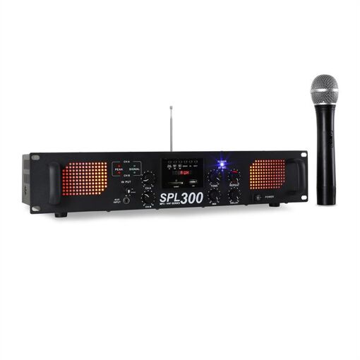 Amplificateur audio sans fil Skytec 300W avec lecteur USB et carte SD