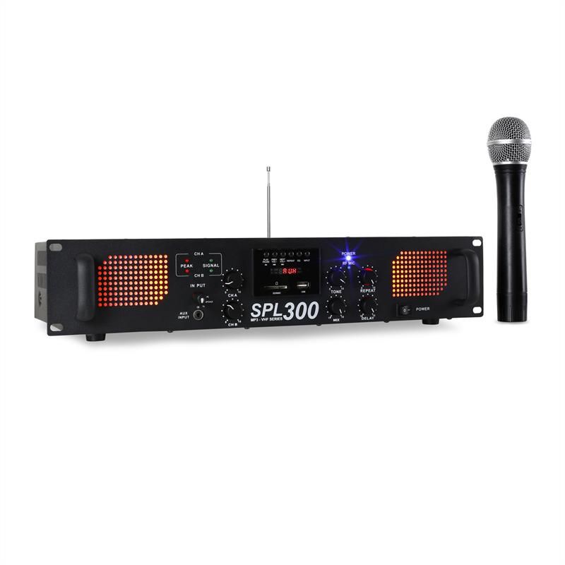 Skytec 300W VHF Wireless Audio Amplifier with USB & SD Card Reader