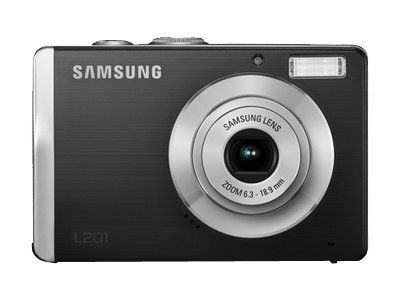 Samsung L201 Compact Camera - Black - 10.2MP - 3x Optical Zoom - 16MB Flash