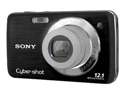Sony Cyber-shot DSC-W210 Digital Camera - Compact Black 12.1MP 4x Optical Zoom Carl Zeiss Lens