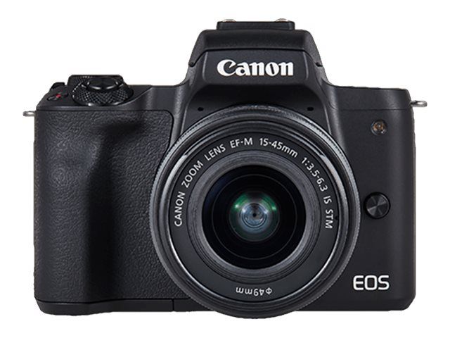 Canon EOS M50 Mirrorless Digital Camera - 24.1MP APS-C - 4K/25fps - Wi-Fi, NFC, Bluetooth - Black