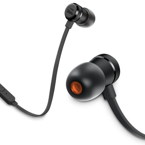 JBL T290 Stereo Earbud with Mic - Black