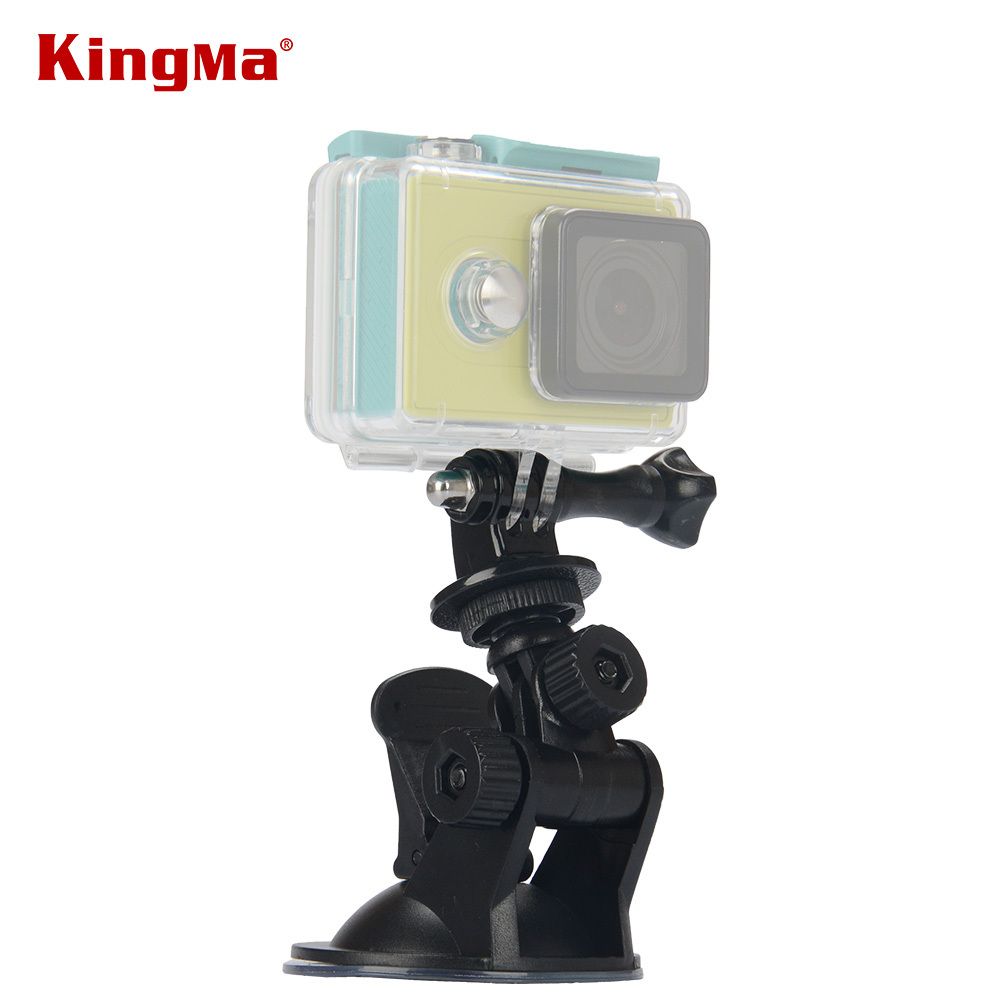 CNYO® Soporte para coche Kingma SJ4000 con ventosa mini y trípode para GoPro Hero 4/3+/2/1