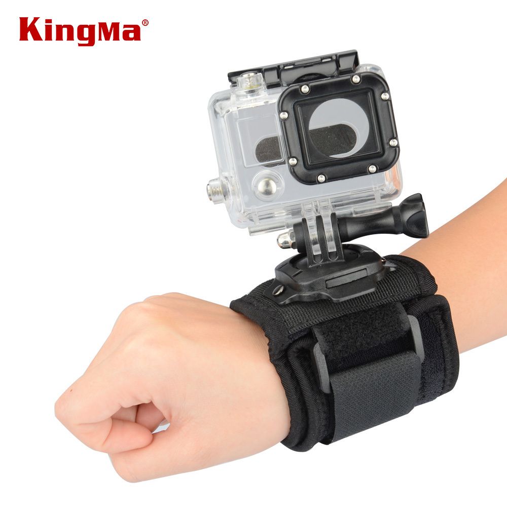 Accesorio CNYO KingMa para cámaras GoPro de 360 grados: Montaje en muñeca y correa
