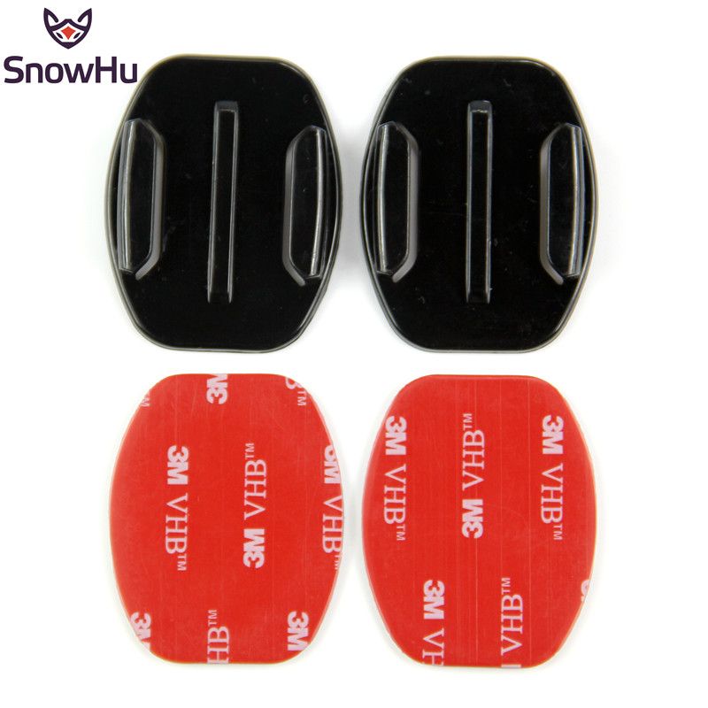 CNYO SnowHu Sports Camera Accessory Base 2X Flat Mount VHB Adhesive for GoPro Hero 5 4 3 SJ4000 SJ5000 Xiaomi Camera GP12