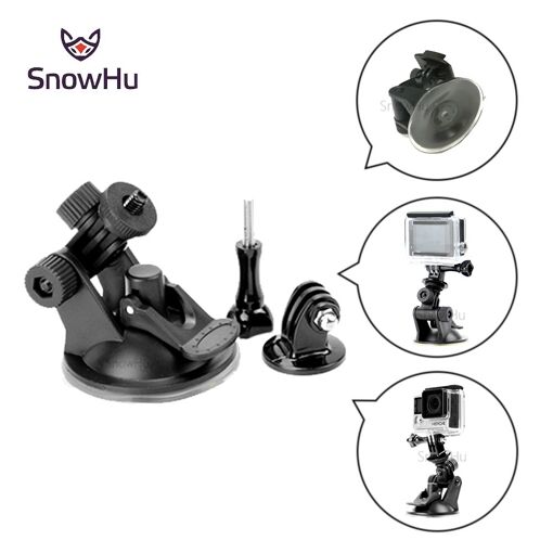 Soporte CNYO® SnowHu con ventosa mini para GoPro Hero 5/4/3+ y Xiaomi, etc.