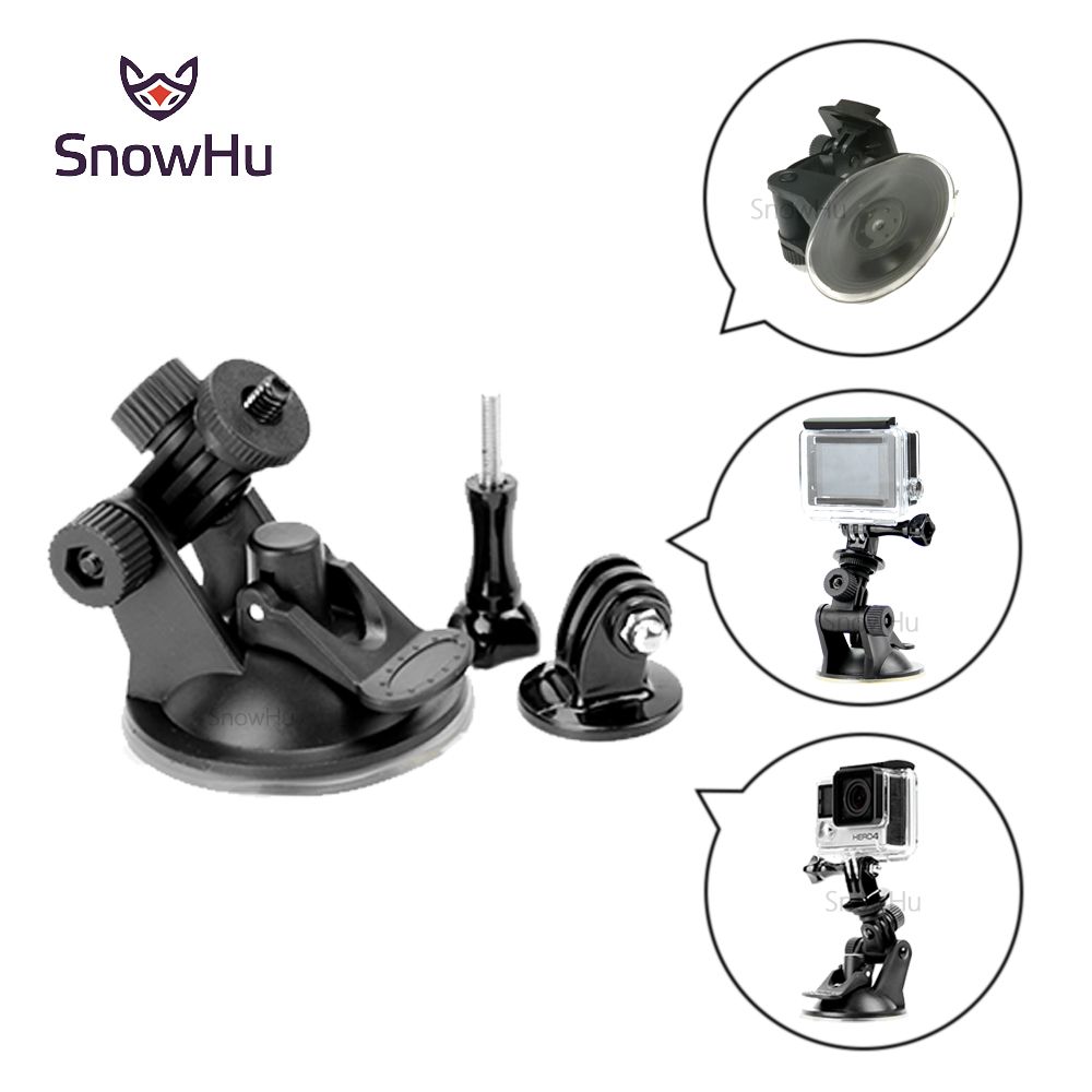 Soporte CNYO® SnowHu con ventosa mini para GoPro Hero 5/4/3+ y Xiaomi, etc.