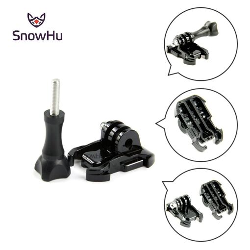 CNYO® SnowHu GoPro Accessory Base with Long Bolt for GoPro Hero 6/5/4/3 + SJCAM SJ4000/SJ5000/SJ6000/SJ7000