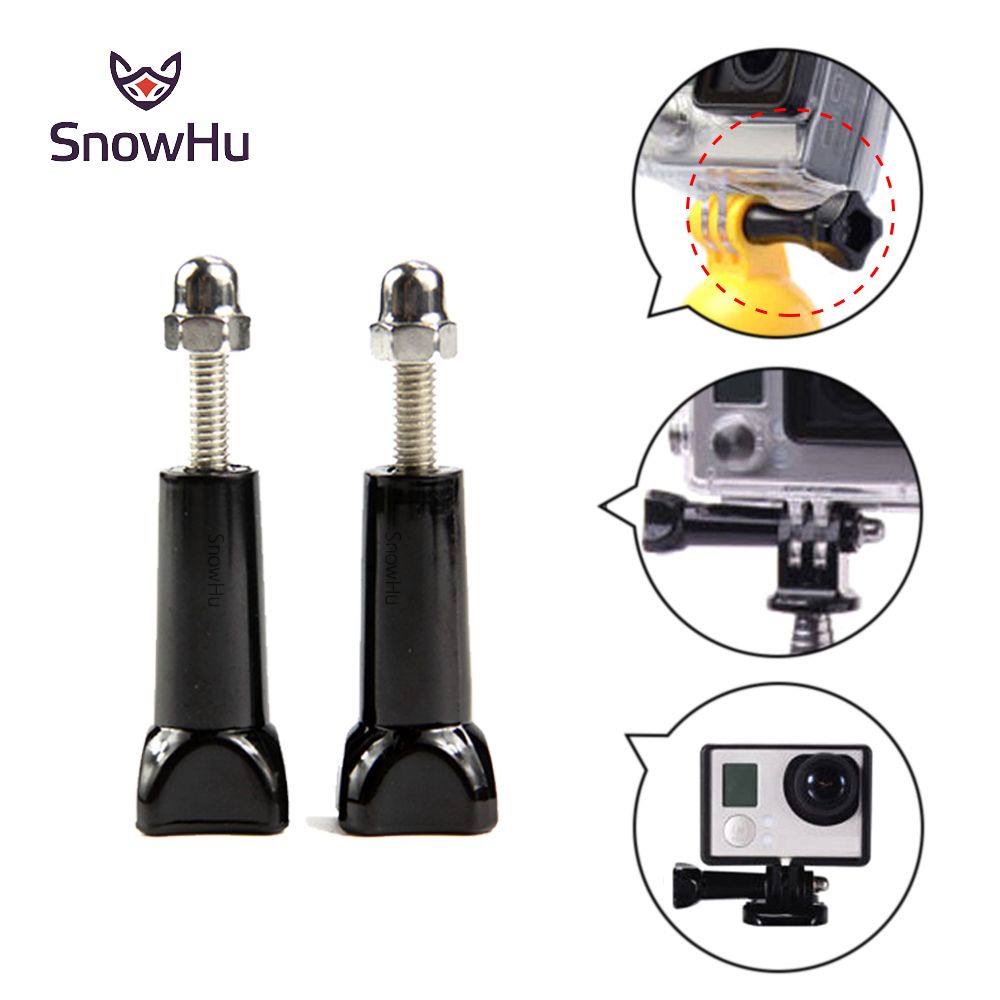 Accesorio SnowHu para GoPro de 2 piezas - Clip de pulgar, tornillo y tuercas para GoPro Hero 5/4/3, SJCAM sj7000 y Xiaomi YI