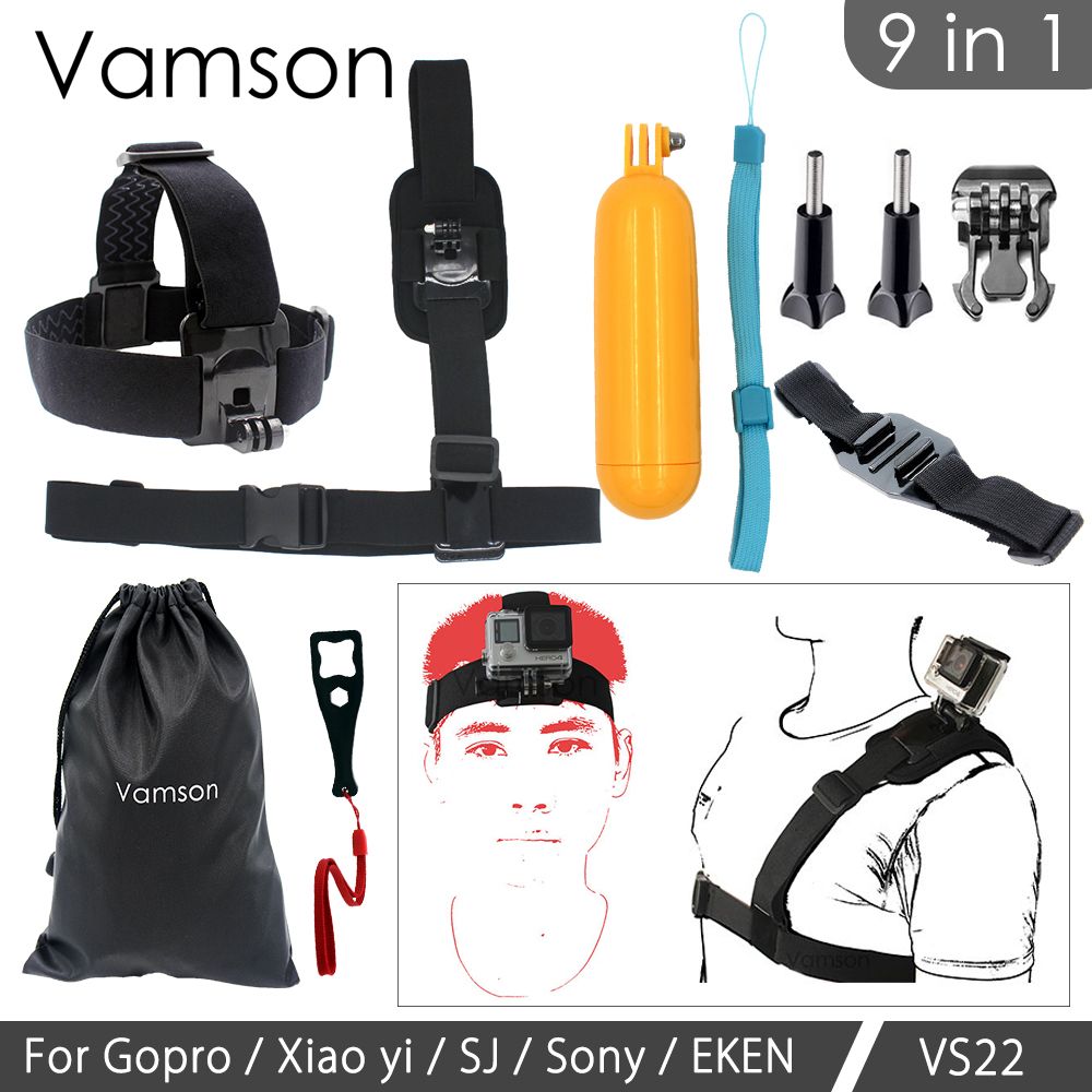 Kit CNYO® 9 en 1 para cámara GoPro y Xiaomi