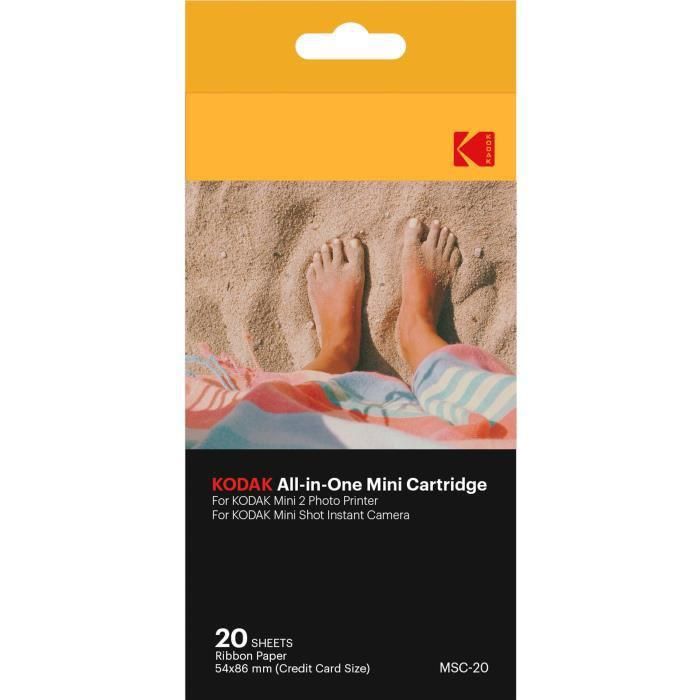 Kodak KODMC20 Mini Shot and Mini 2 Printer Compatible Pack of 20 Sheets
