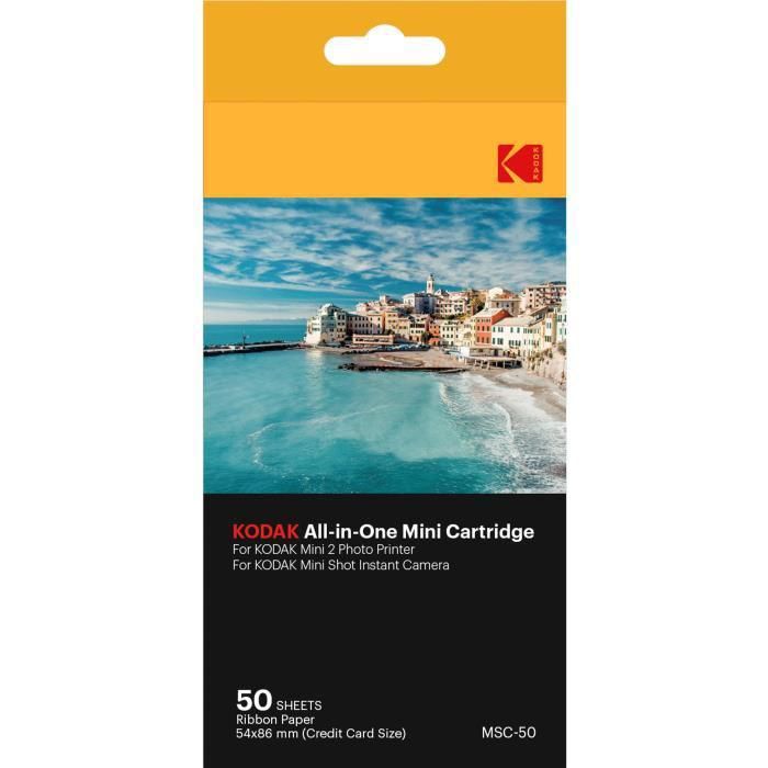 Kodak KODMC50 50-Pack Compatible Mini Shot and Mini 2 Printer Paper