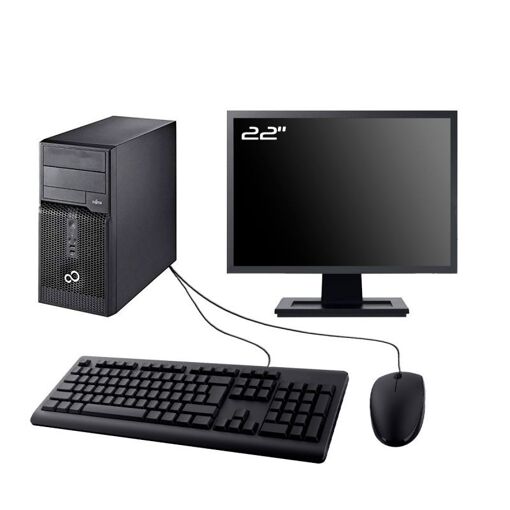 PC de sobremesa Fujitsu Esprimo P400 con pantalla de 22 pulgadas