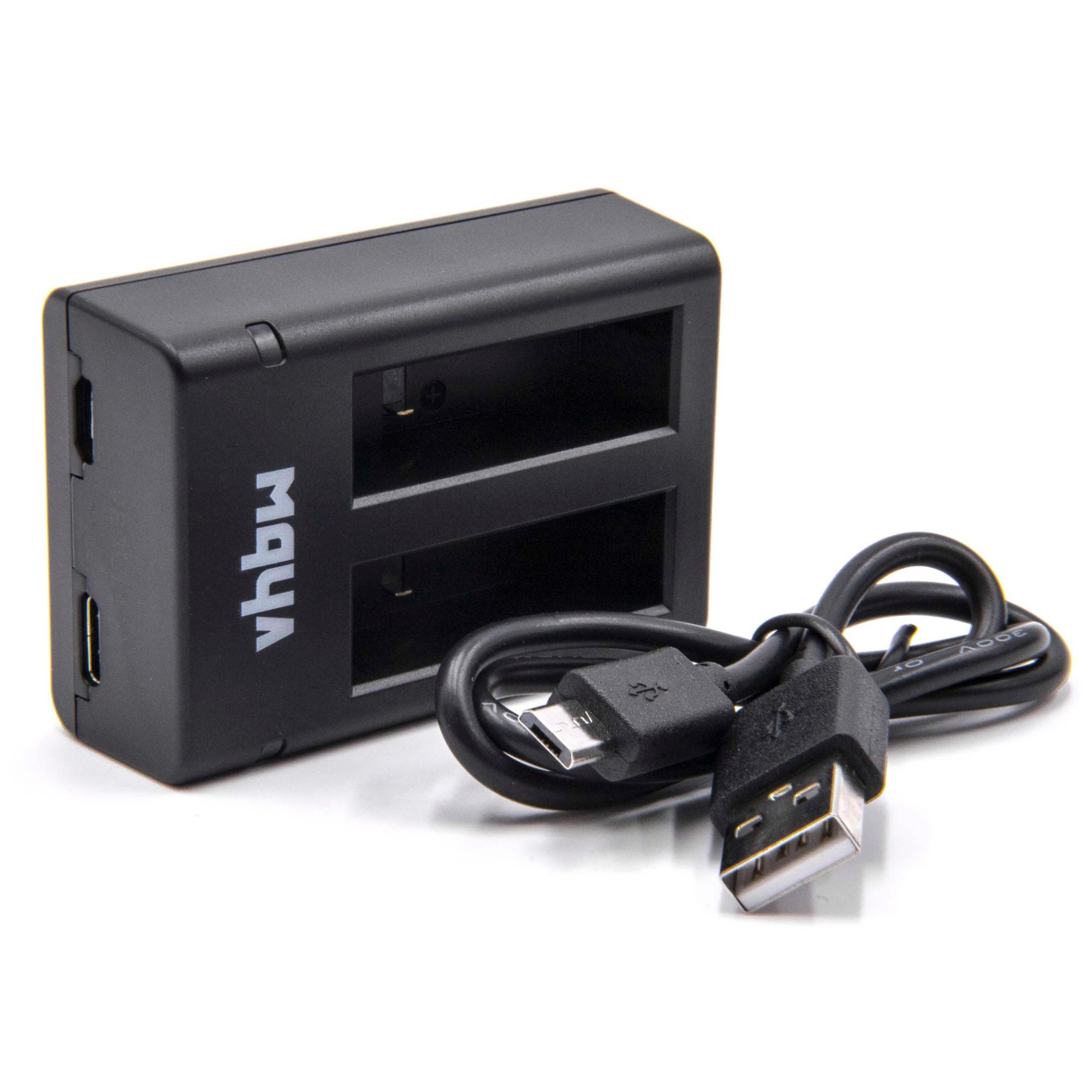 Cargador doble USB de Gopro con cable Micro-USB para cámaras GoPro Fusion