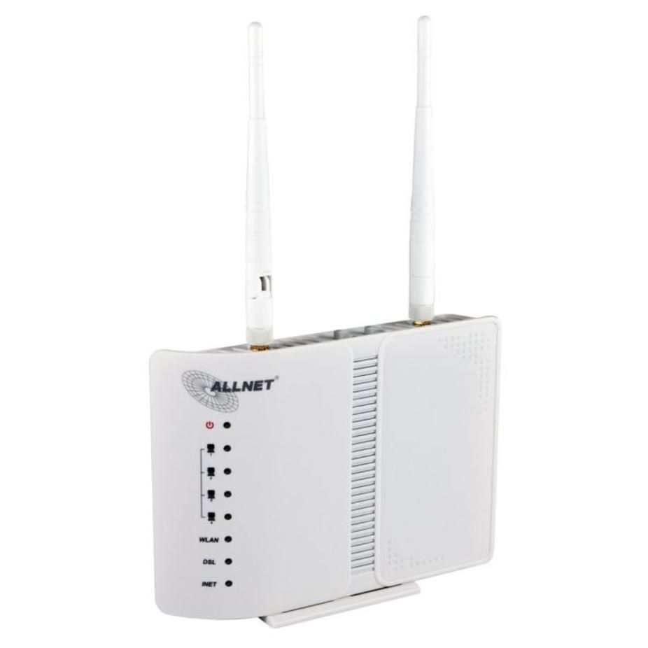 Allnet ALL-WR02400N Wireless Router, Fast Ethernet, White