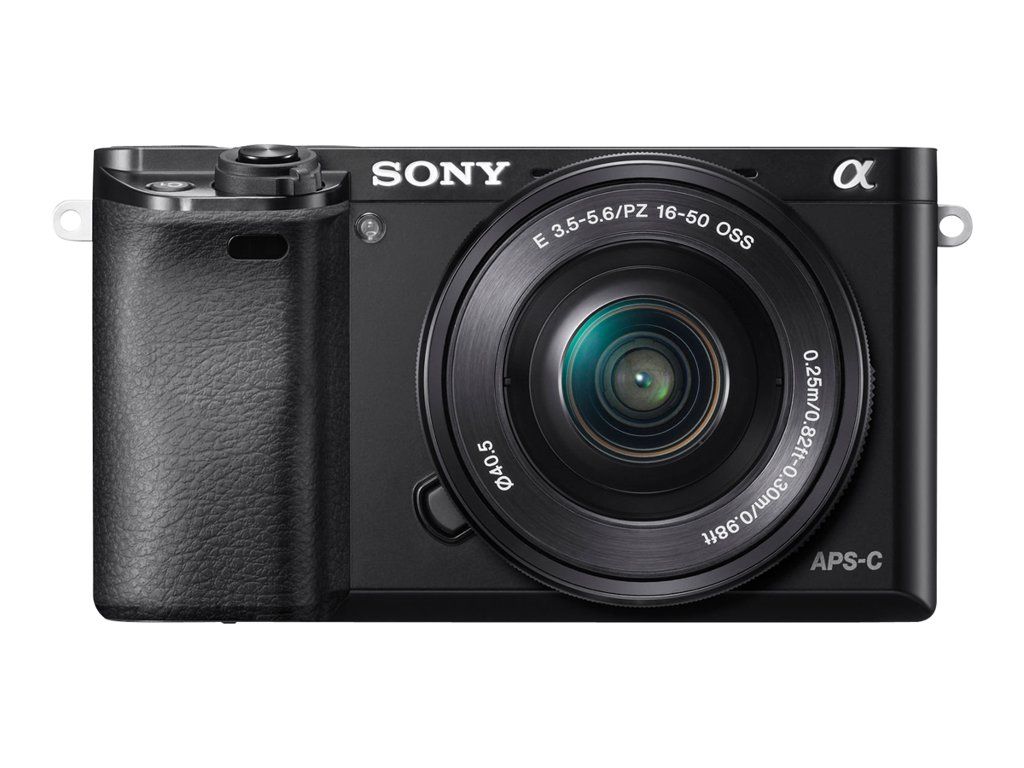 Sony a6000 - Digital Camera - Mirrorless - 24.3MP - APS-C - 1080p - 3x Optical Zoom Lens 16-50mm - Wi-Fi, NFC - Black