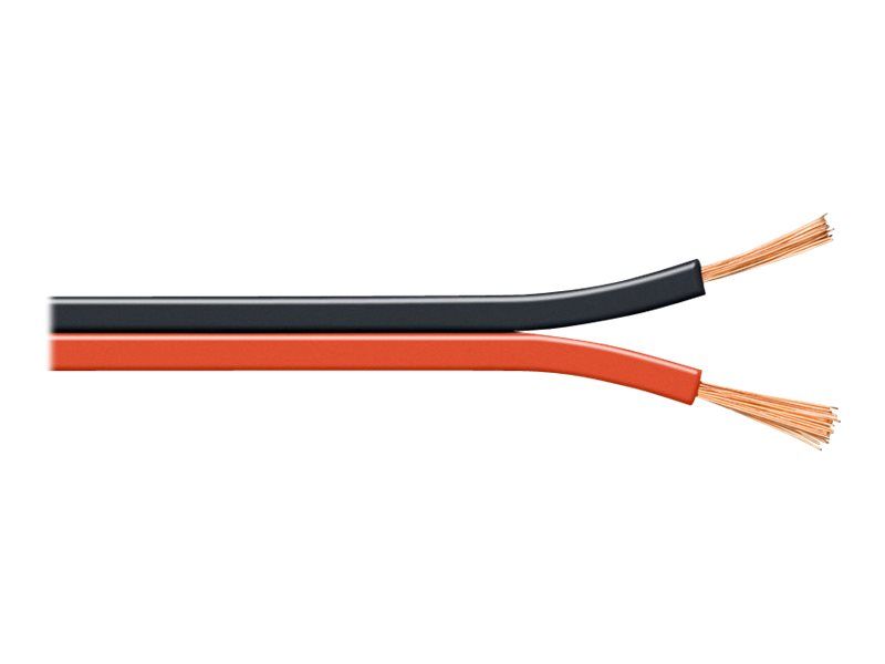 Wentronic Speaker Cable - 0.75mm² - 100m - Red/Black