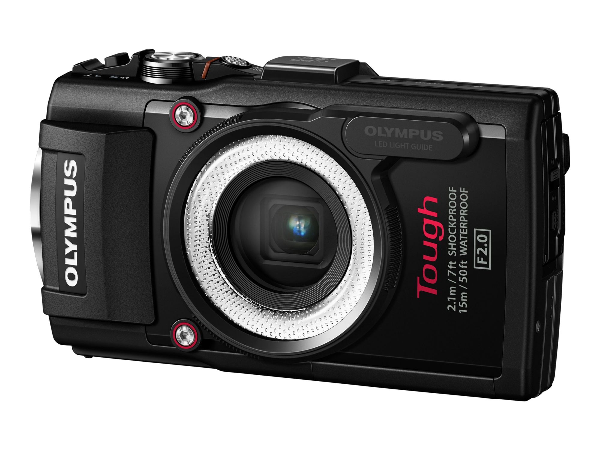Olympus Stylus Tough TG-3 - Compact Digital Camera - 16.0 MP - 4x Optical Zoom - Wireless LAN - Waterproof to 15m - Black