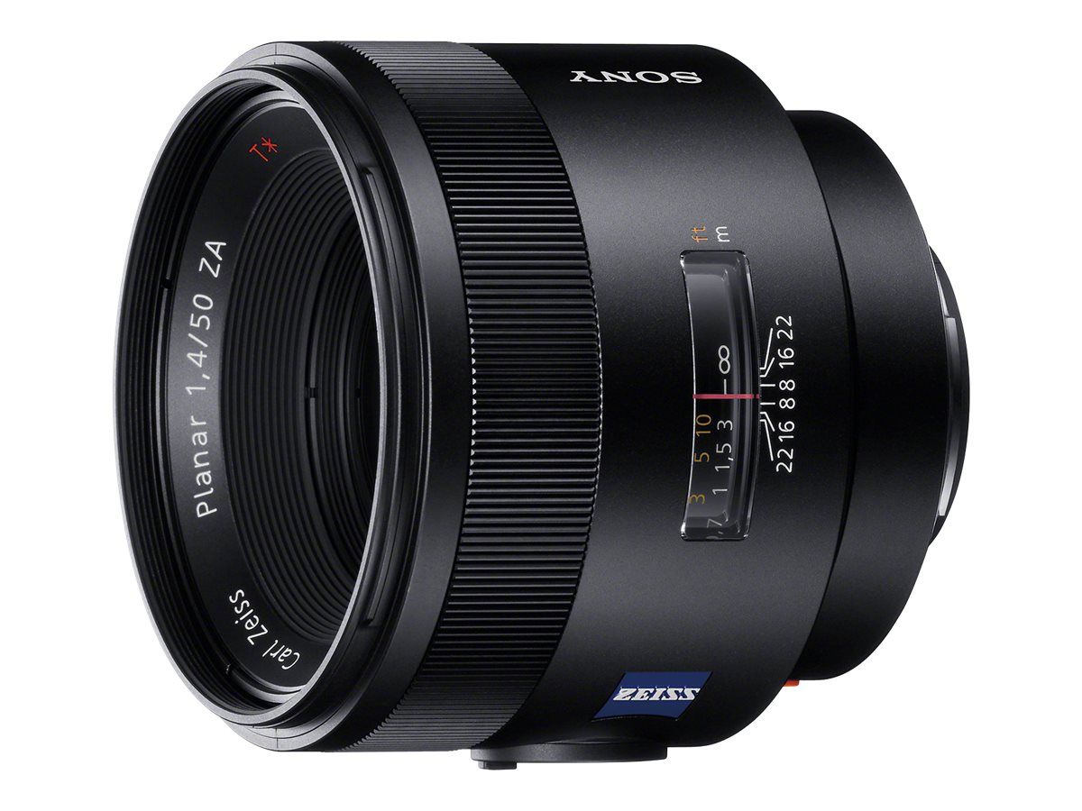 Sony SAL50F14Z 50mm f/1.4 Planar T* Lens - Sony A-mount - for NXCAM NEXEA50, NEX-EA50, FS100; XDCAM PXW-FS5, FS5K, FS7, FS7K; a1; a7; a7R; a7R IV