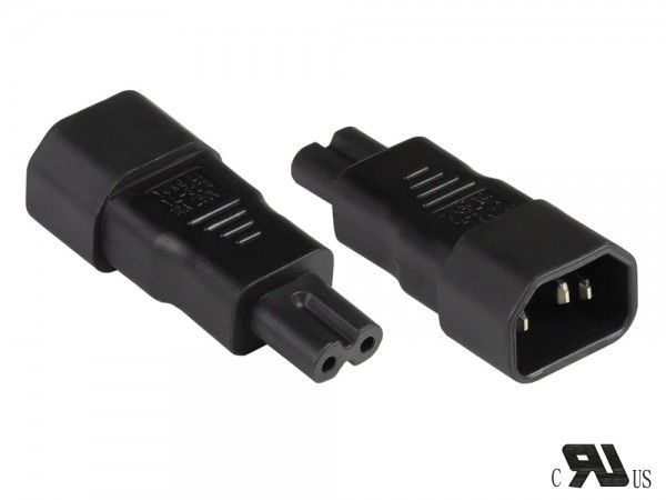 Adaptateur d'alimentation Goodconnections C14 à C7, Noir