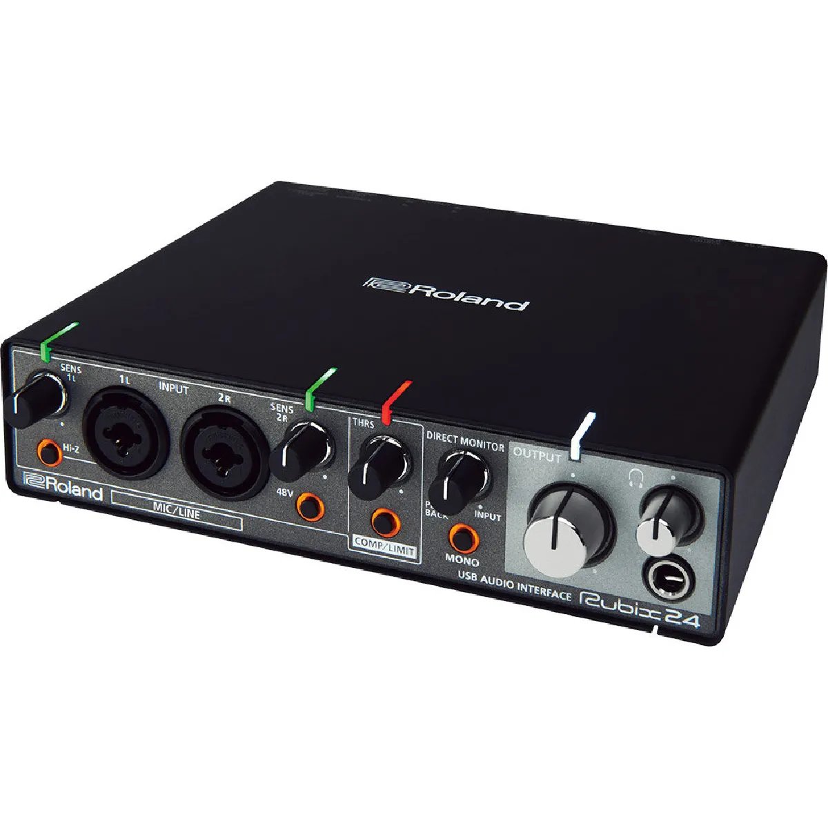 Roland Rubix24 - USB Audio Interface - 2 Inputs, 4 Outputs - Low-Noise Preamps - Compressor and Limiter