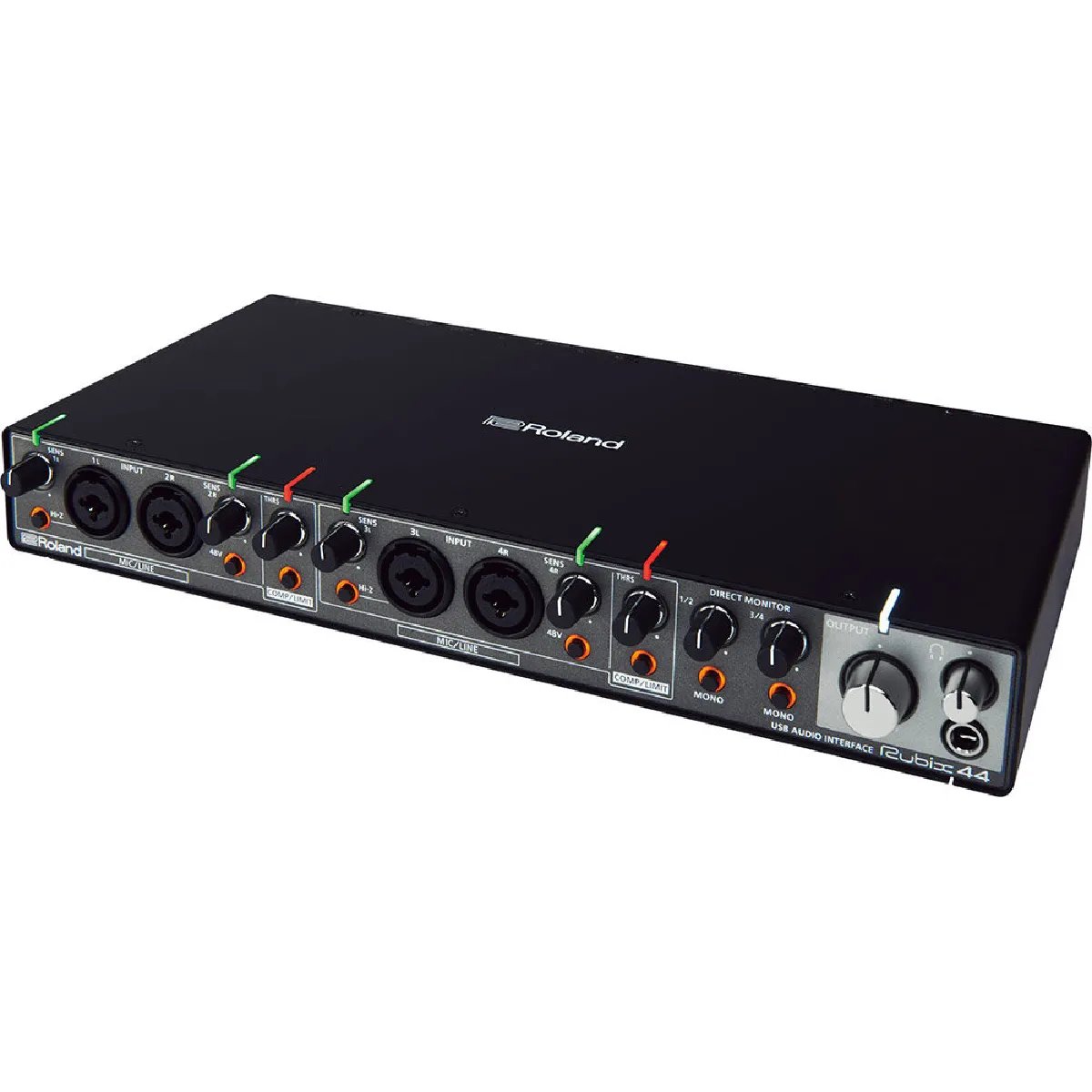 Roland Rubix44 - USB Audio Interface - 4 Inputs/4 Outputs - Microphone Preamps - Built-in Compressor