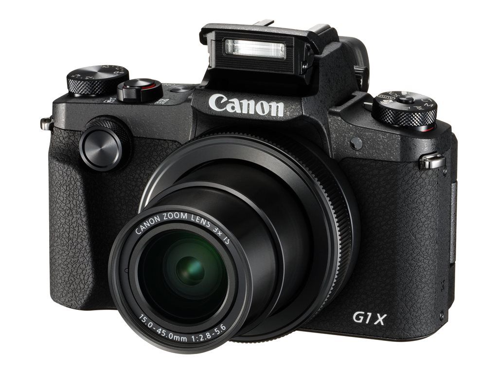 Canon PowerShot G1 X Mark III Black Compact Camera - 24.2MP - APS-C - 1080p/60fps - 3x Optical Zoom - Wi-Fi, NFC, Bluetooth