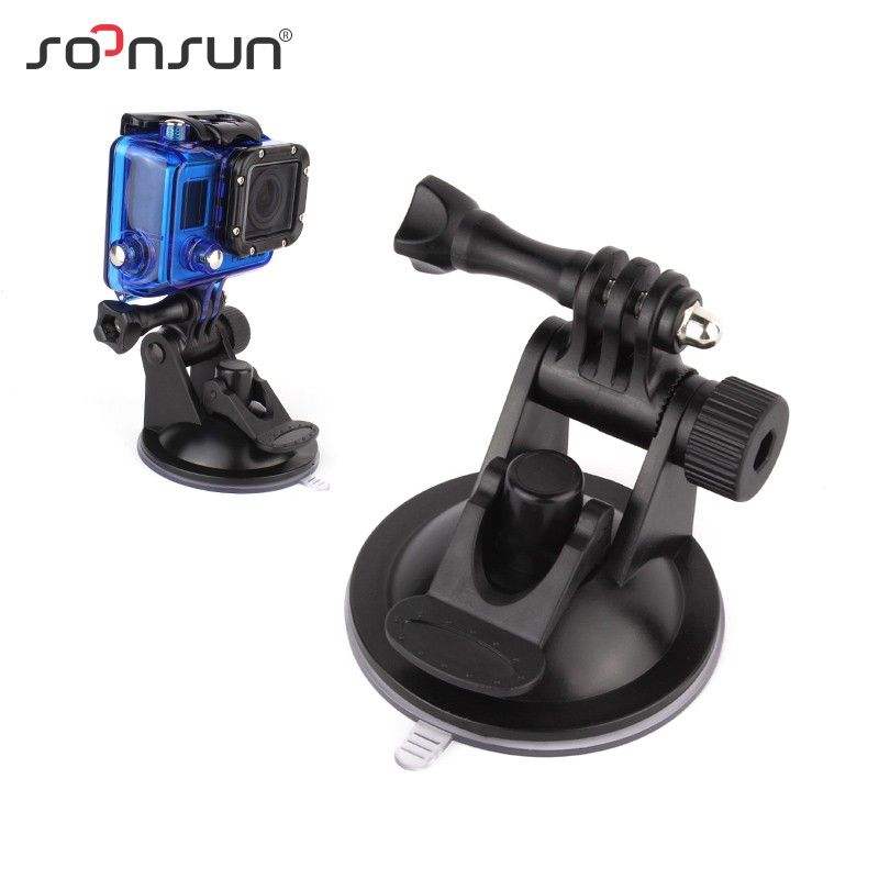 Soporte para coche con ventosa CNYO® para GoPro Hero 6/5/4/3+ y cámaras SJCAM/Xiaomi Yi