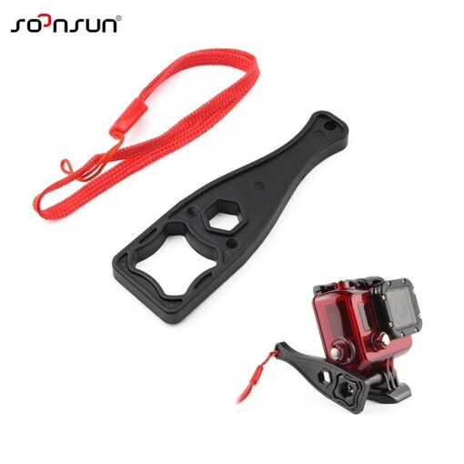 Outil pour serrer le bouton boulon écrou vis clé avec corde de sécurité Cnyo® pour montage GoPro - Accessoires Hero 4/3