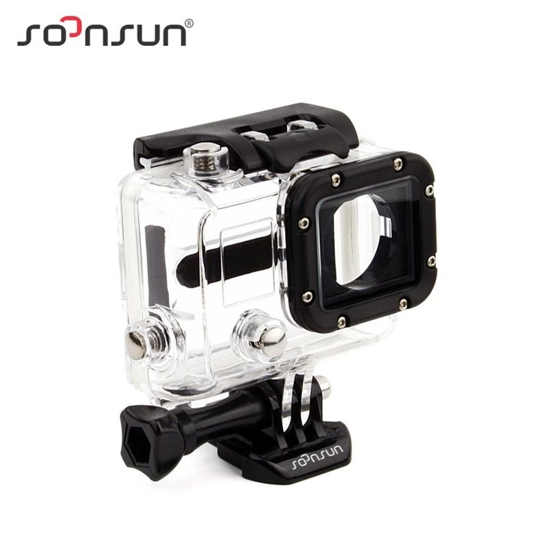 Case de protección Cnyo® para GoPro Hero 3 - Lado abierto con acceso por puerta trasera