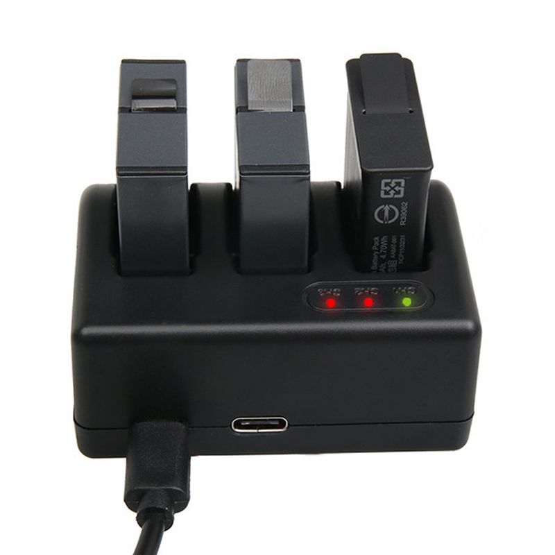 Chargeur de batterie CNYO à 3 ports pour GoPro Hero 6 et 5AHDBT-501