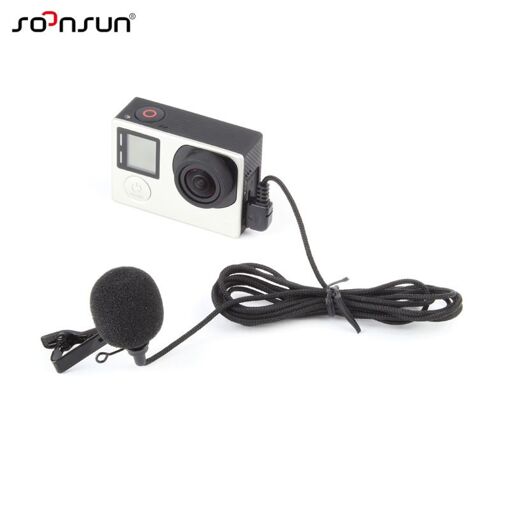 Gopro High Quality Mini USB External Microphone with Clip for GoPro Hero 4 3+3 Camera