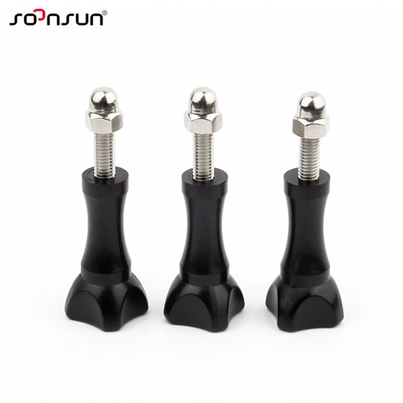 Conjunto de 3 tornillos largos con perno para GoPro Hero 6/5/4/3+ y SJCAM, cámaras de acción Xiaomi Yi
